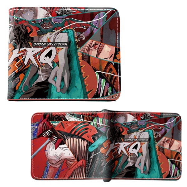 Chainsaw Man Bi-Fold Wallet – COLOR MANGA FIGHTING New (Anime 4×5″ Billfold)
