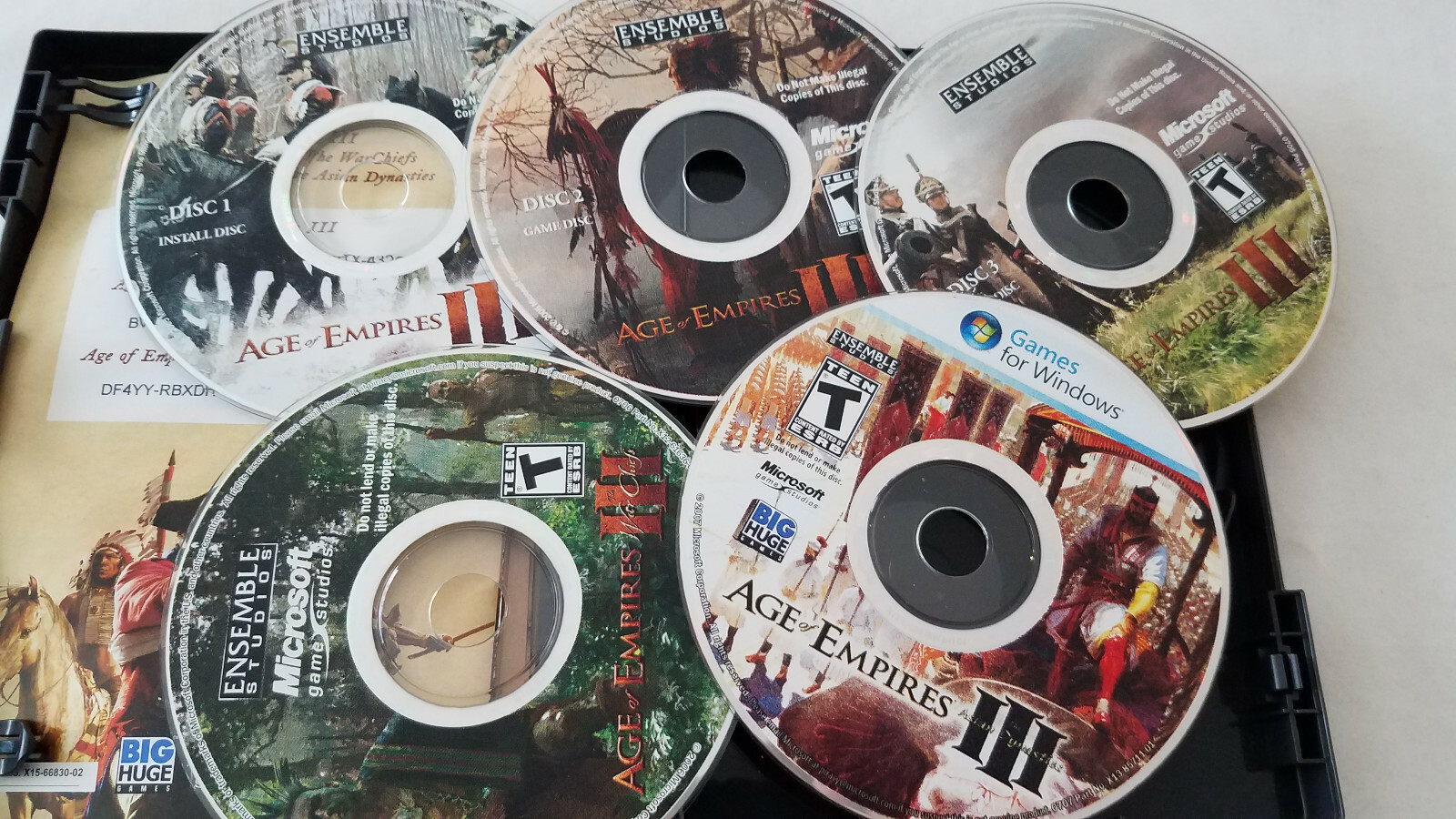 Age of Empires III – Complete Collection, The War Chiefs, etc PC CD product keys