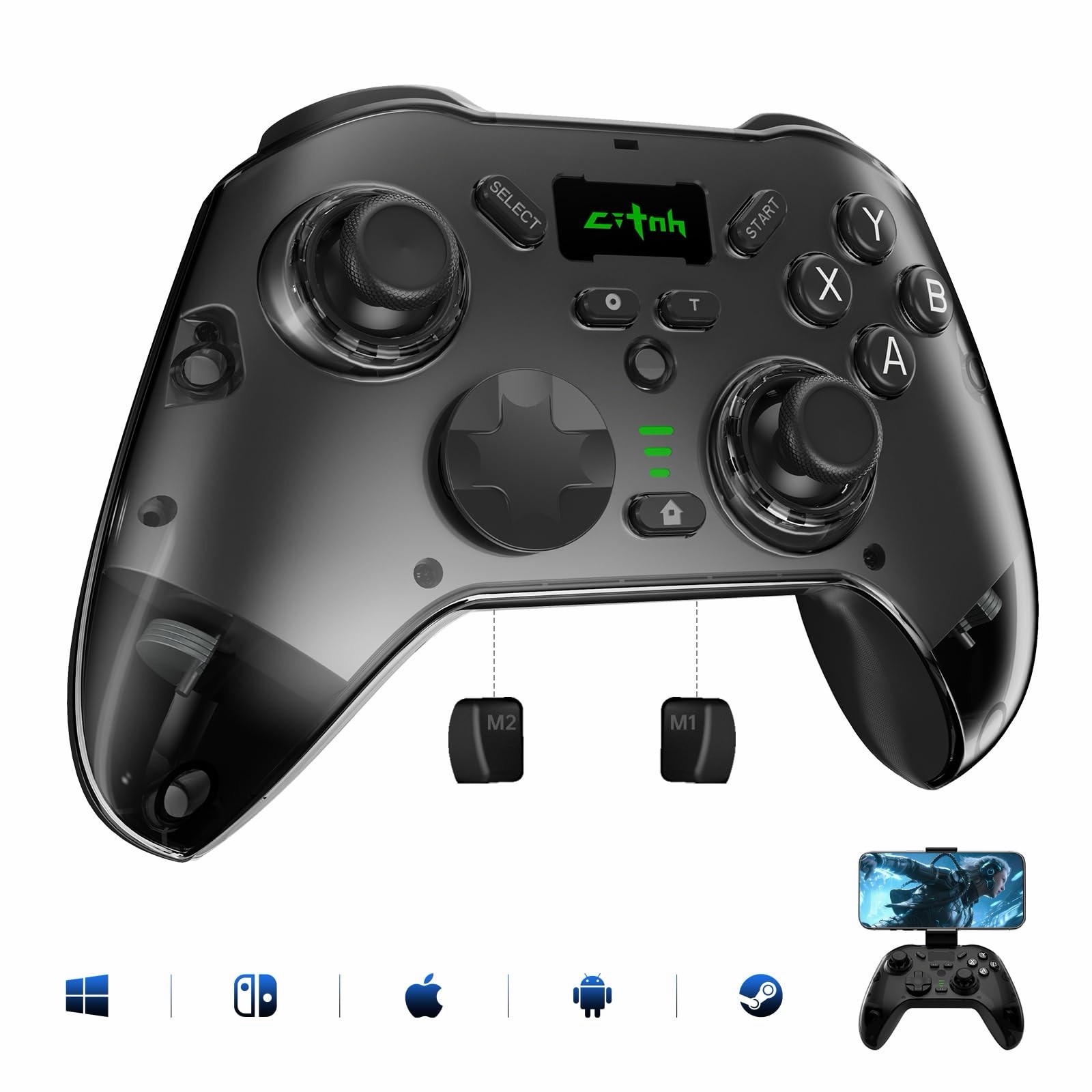 Hosowe Wireless Mobile Gaming Controller Compatible For PC/Switch/Android/IOS,