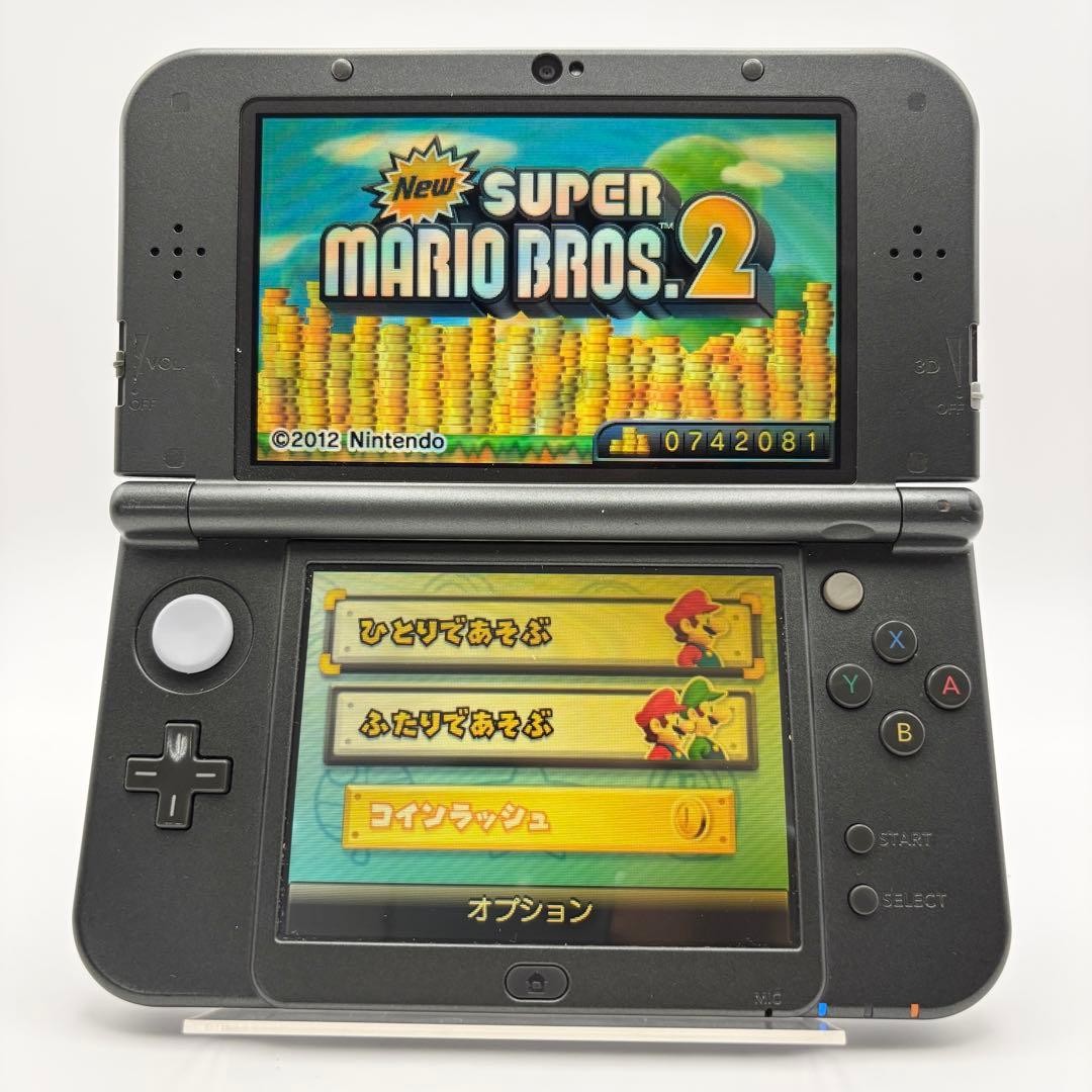 Tested and Working Nintendo New3DSLL Metallic Black with screen burn