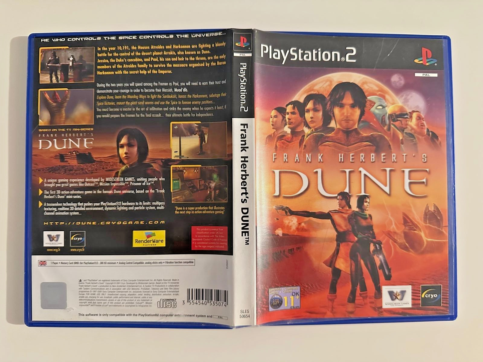 Frank Herbert’s DUNE Sony Playstation 2 PS2 PAL ENGLISH CIB