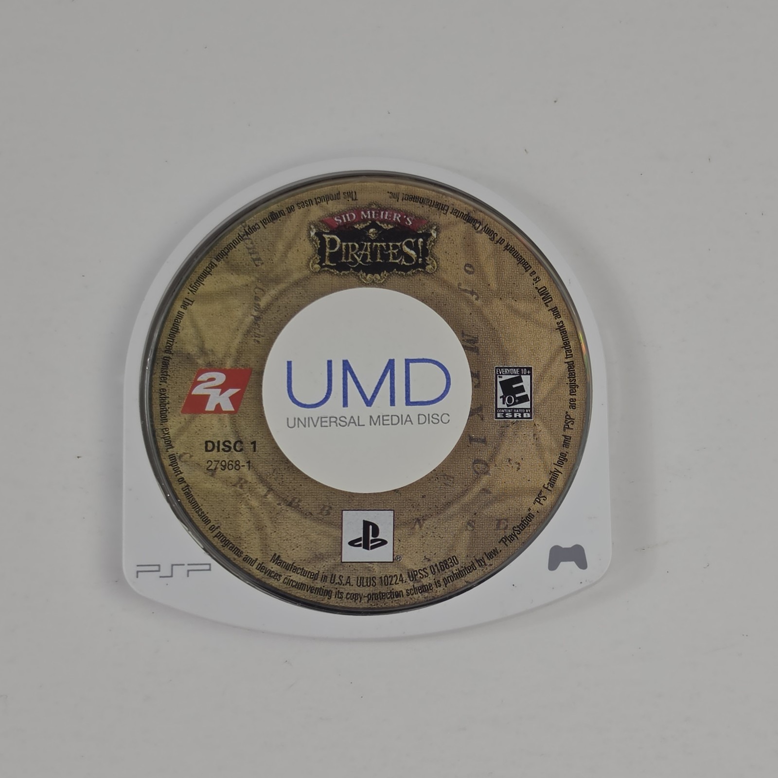 Sid Meier’s Pirates (Sony PSP, 2007) Disc Only Tested VG Pirate Action Adventure
