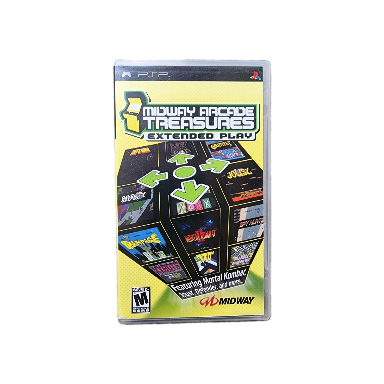 Midway Arcade Treasures PSP CIB Cracked Case