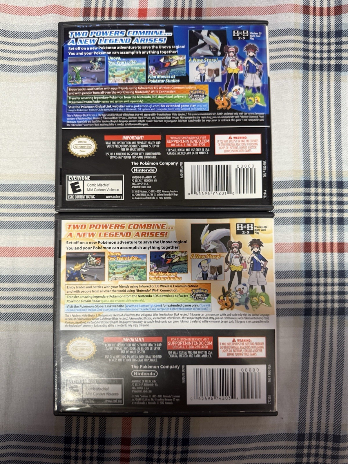 Pokemon Black Version 2 And White Version 2, AUTHENTIC & TESTED