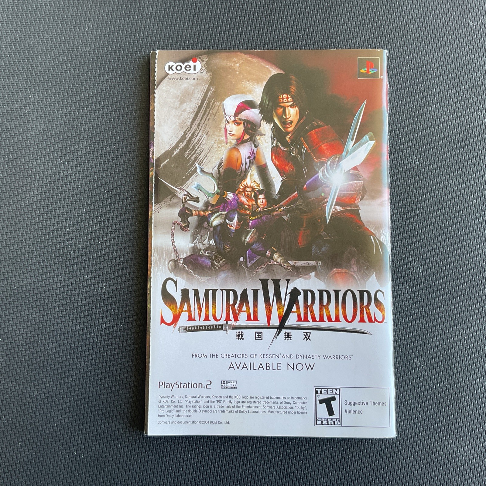 Dynasty Warriors 4 Empires CIB Sony PlayStation 2 2004