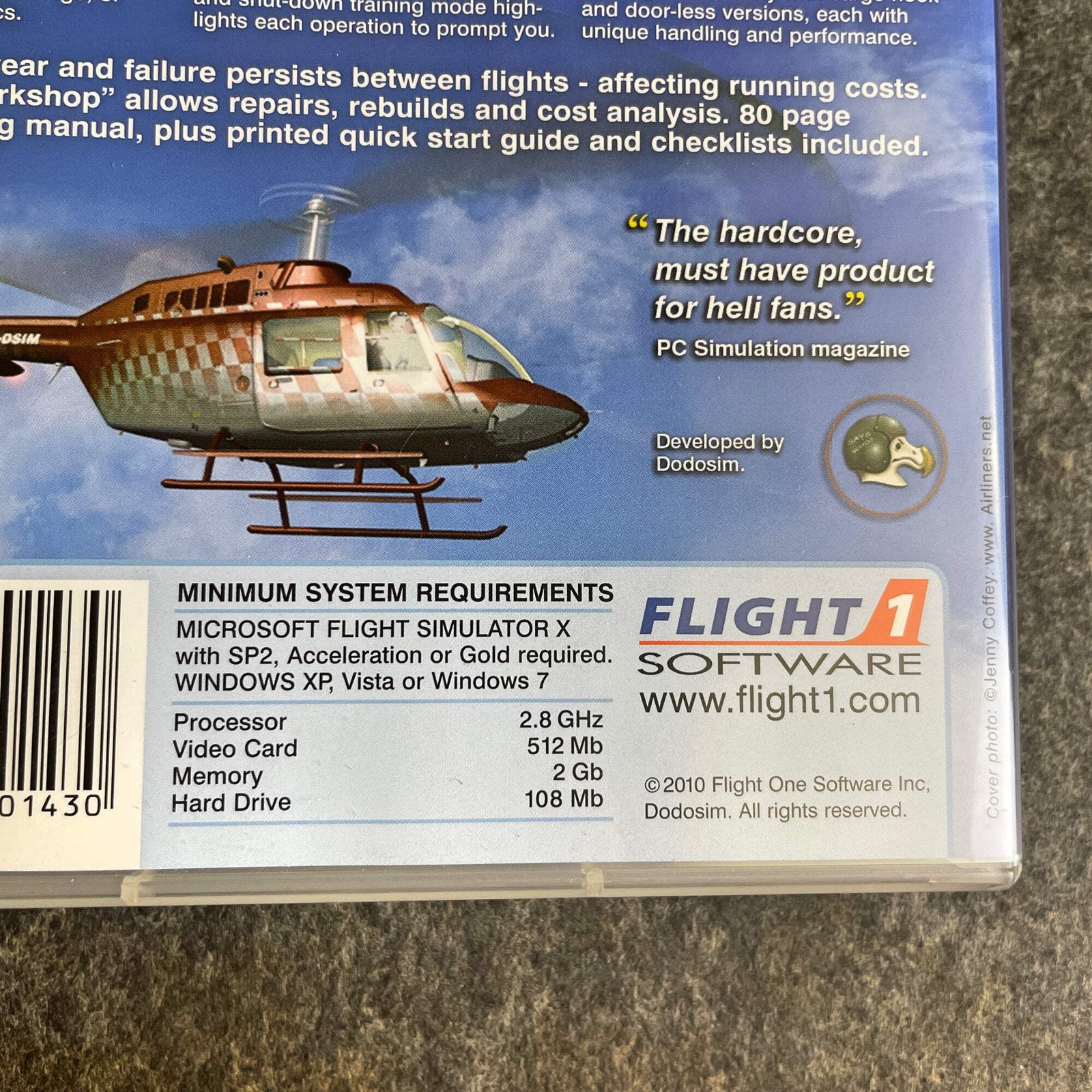 FSX Add-On Bundle x4 Spitfire Lightning Bell X-1 Dodosim 206 Helicopter PC