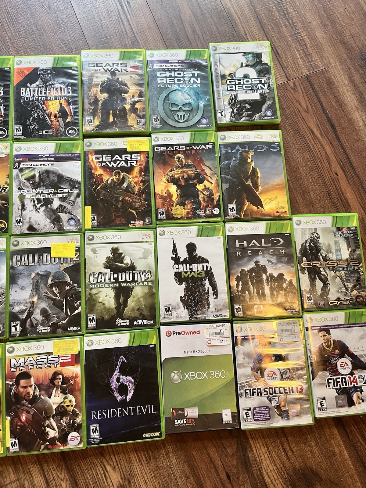 Xbox 360 33 Game Lot Shooter Action Halo Cod GTA RdR Resident Evil Cib X360