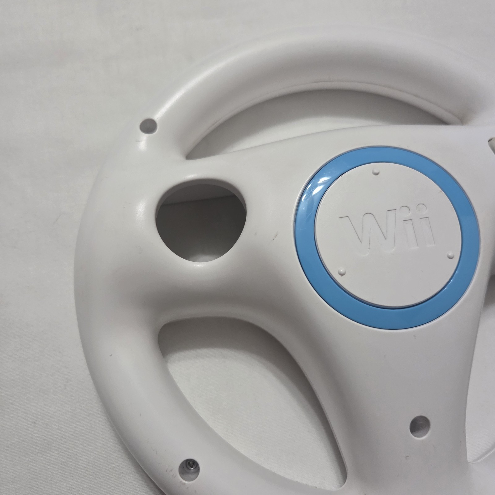 Lot of 2 Genuine Nintendo Wii Wheel Mario Kart White RVL-024