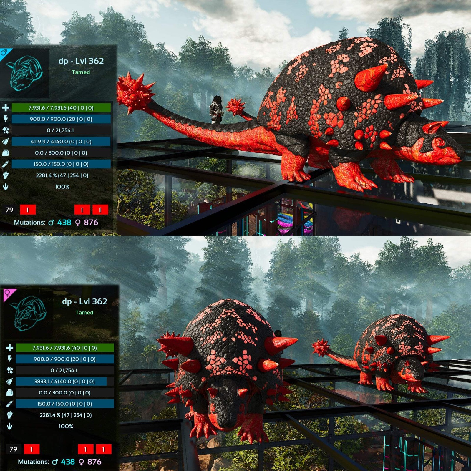 ASA PVE 🦖ARK Survival Ascended Aberrant Doedicurus Doedi 2281.4%Melee Top