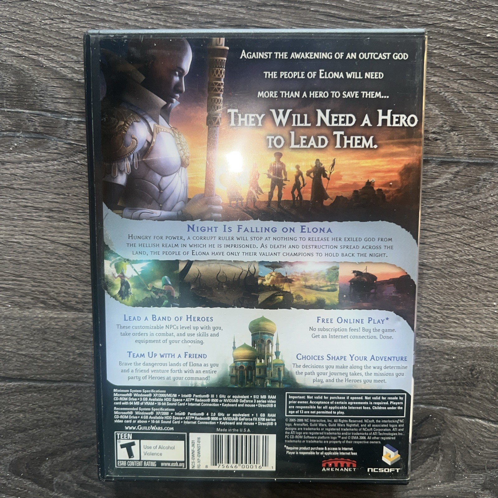Guild Wars: Nightfall PC CD ROM 2006 Complete Tested