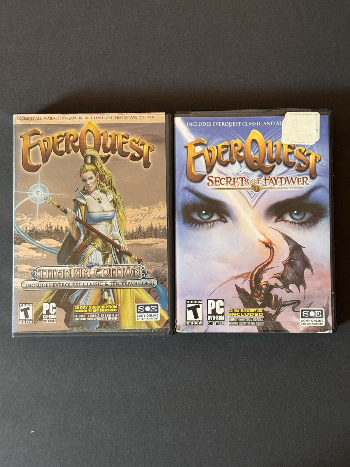 Everquest x2 PC Game Complete Titanium Edition, Secrets Of Faydwer W/Poster