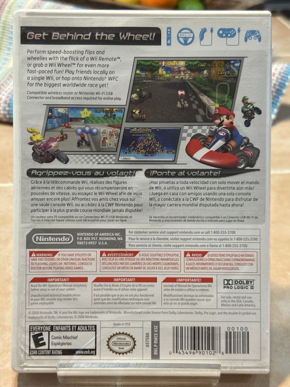 Mario Kart Wii – Nintendo Wii – Complete W/Manual Tested Working