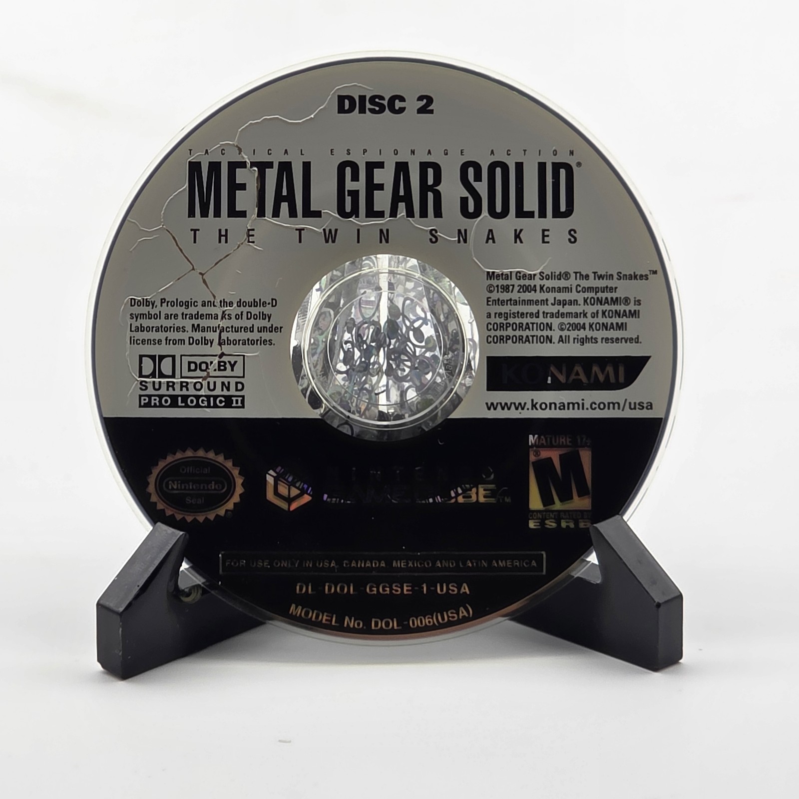 Metal Gear Solid: The Twin Snakes–Nintendo GameCube~2-Disc~Tested~no manual
