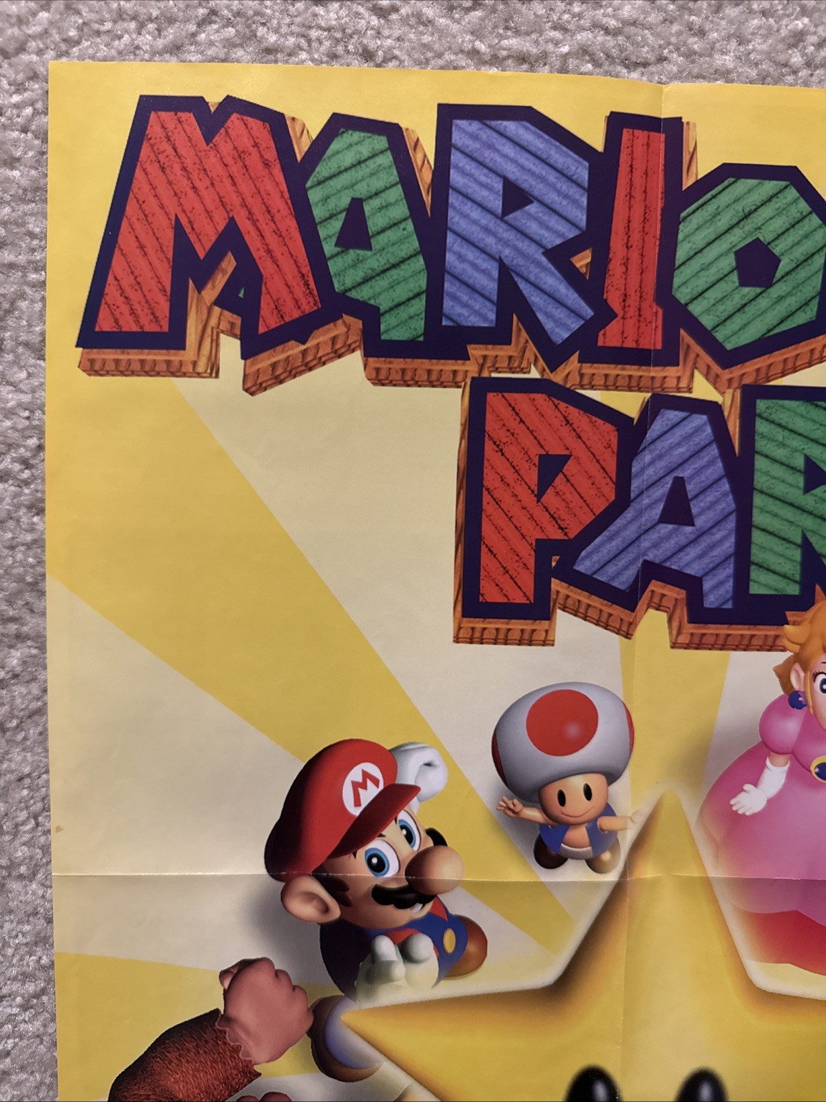 Vintage Mario Party 1 Expert Gamer Magazine Poster 1998 EGM 15” x 20”