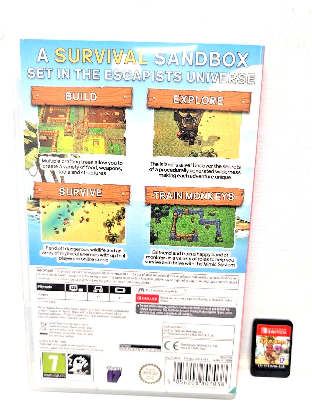 Switch The Survivalists Nintendo Switch EXCELLENT Condition CARTRIDGE VERSION