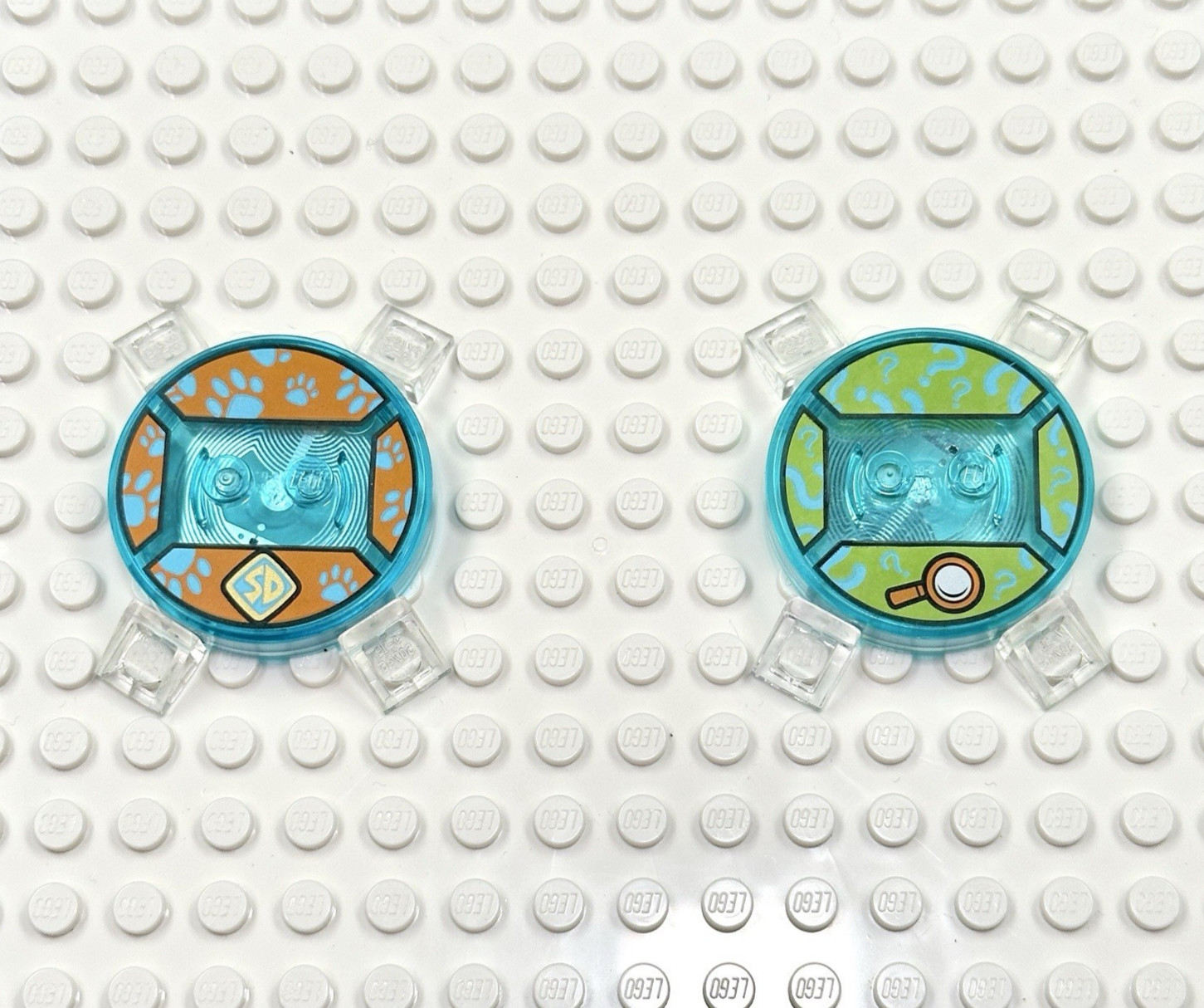 LEGO Dimensions Toy (2) pc Base Disc Tag Only Lot – Scooby-Doo – Shaggy