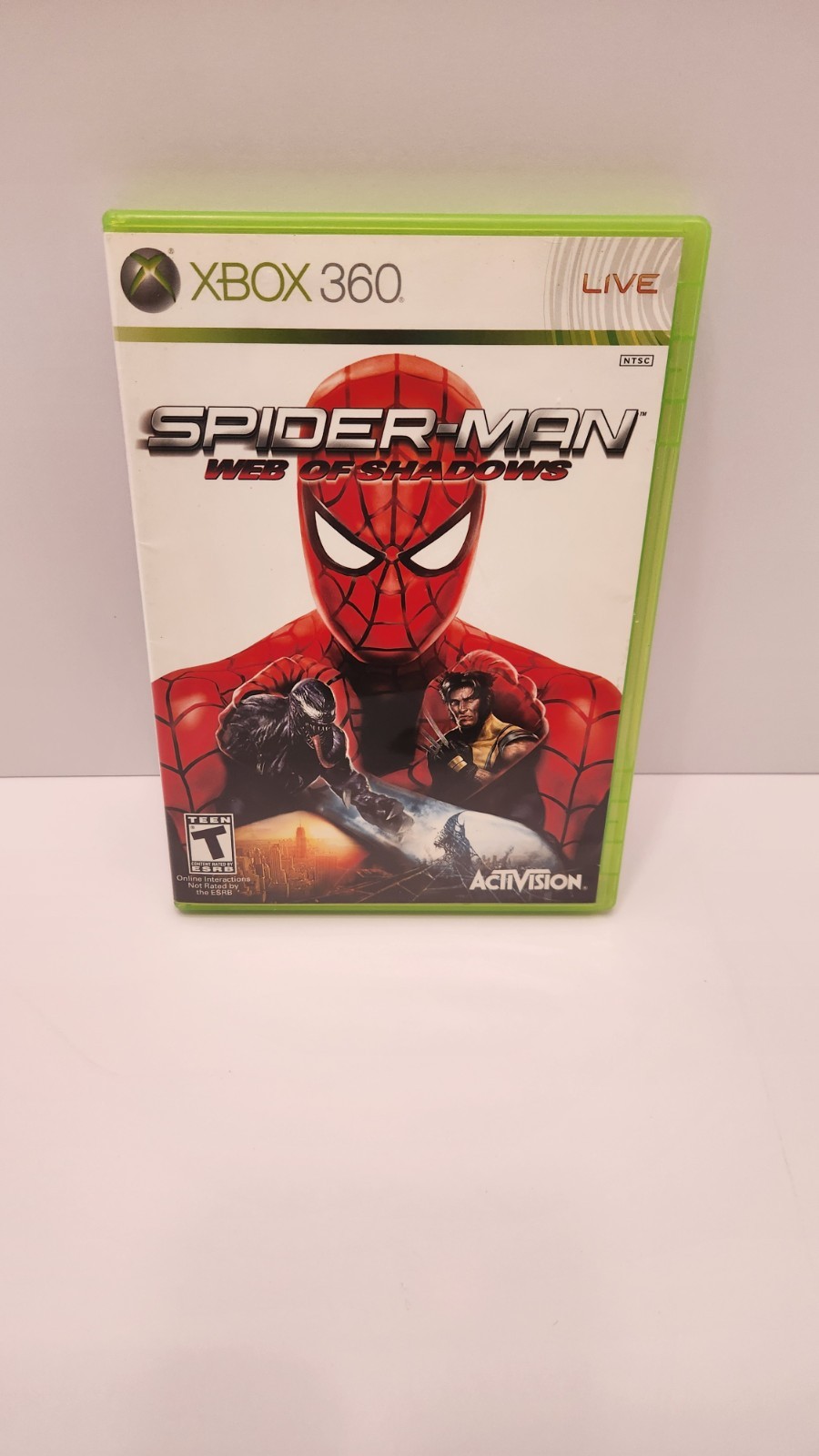 CASE ONLY Spider-Man: Web of Shadows (Microsoft Xbox 360, 2008) NO GAME DISC