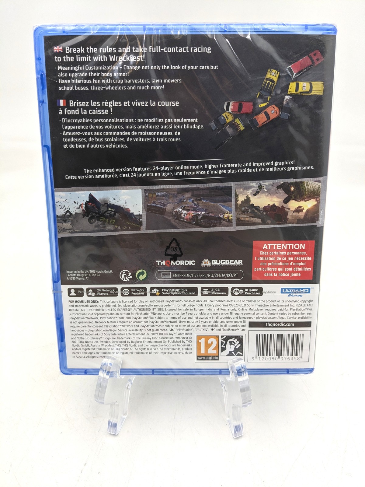 Wreckfest For Sony Playstation 5 Video Game Demolition Derby PEGI 12 Lot of 4