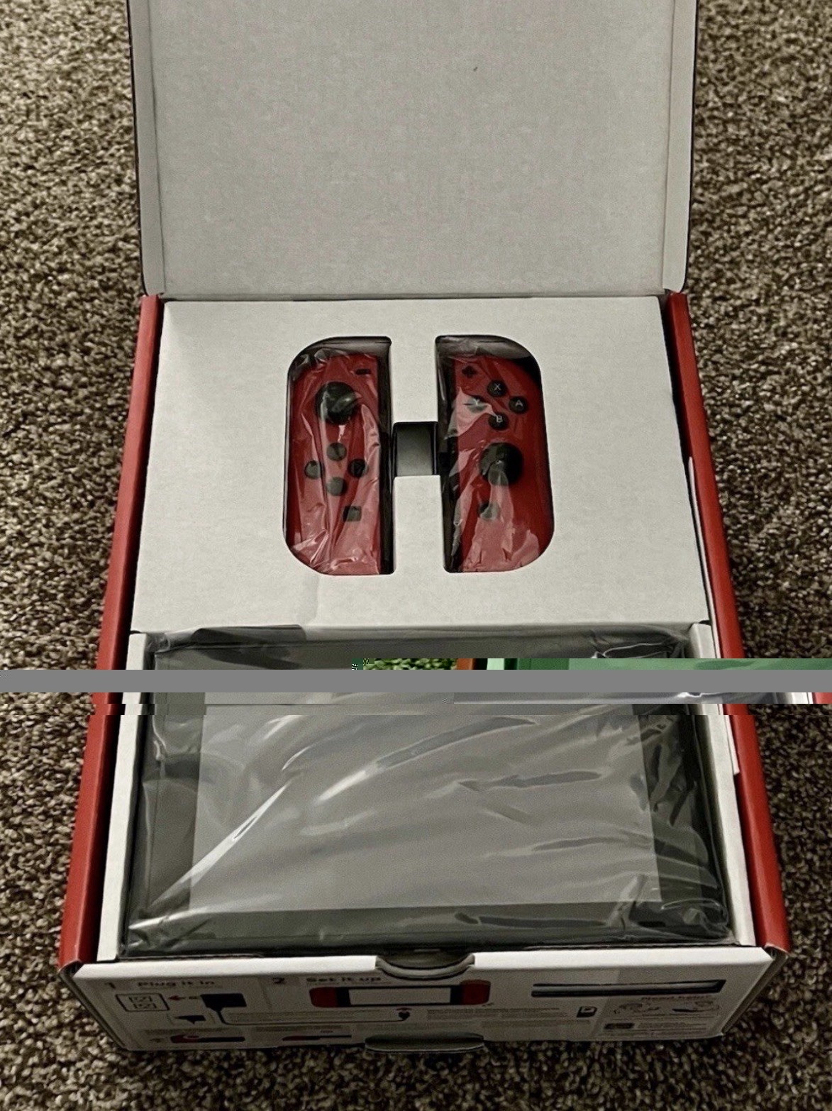 Nintendo Switch HAC-001(-01) Mario Choose One Bundle 32GB Console – Black/Red
