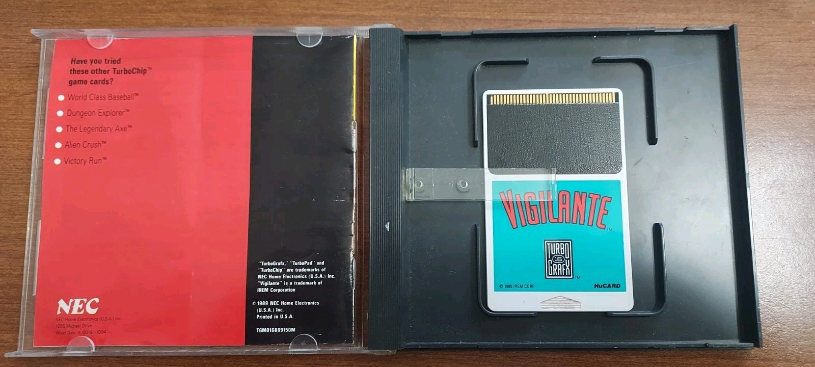 Vigilante (TurboGrafx-16, 1989) CIC In Case With Manual. Tested Auththentic NEC