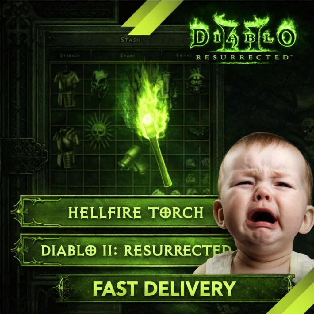 Нellfire Torch – Diablo 2 Resurrected RoTW Diablo 2 *WARLOCK TORCH* LADDER 14 PC