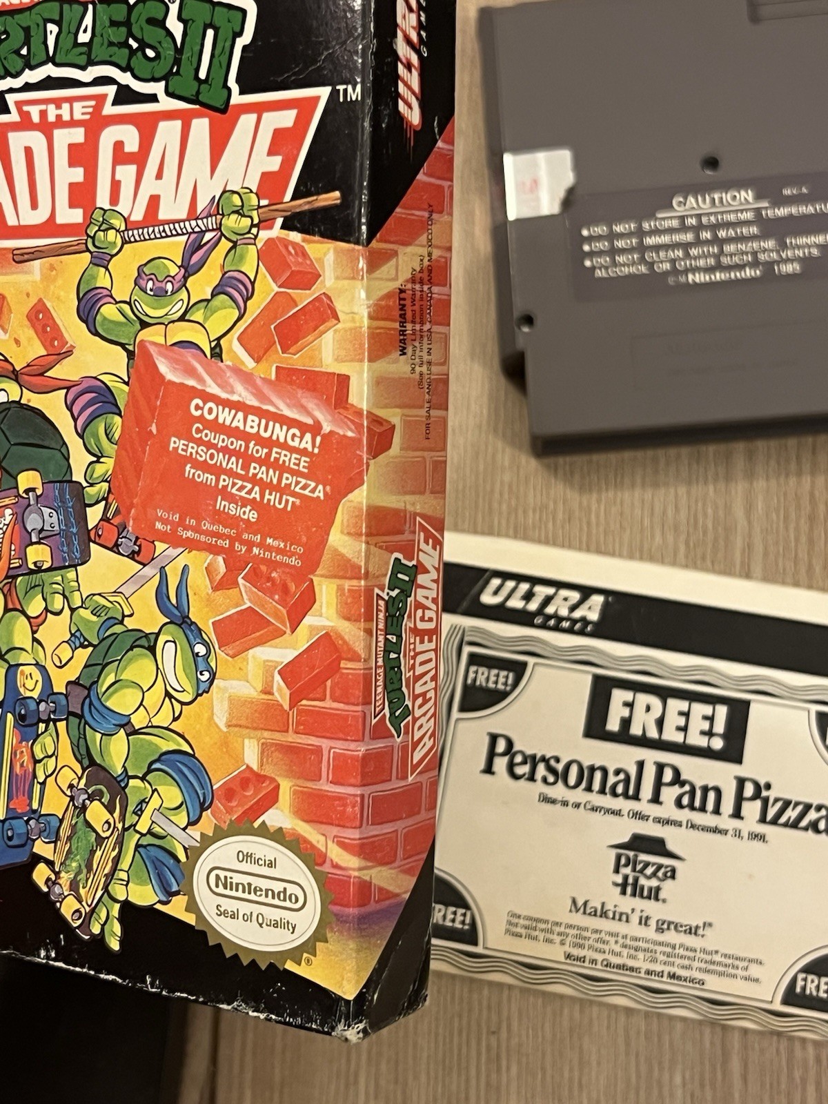 Teenage Mutant Ninja Turtles II: The Arcade Game (Nintendo NES, 1990) No Manual