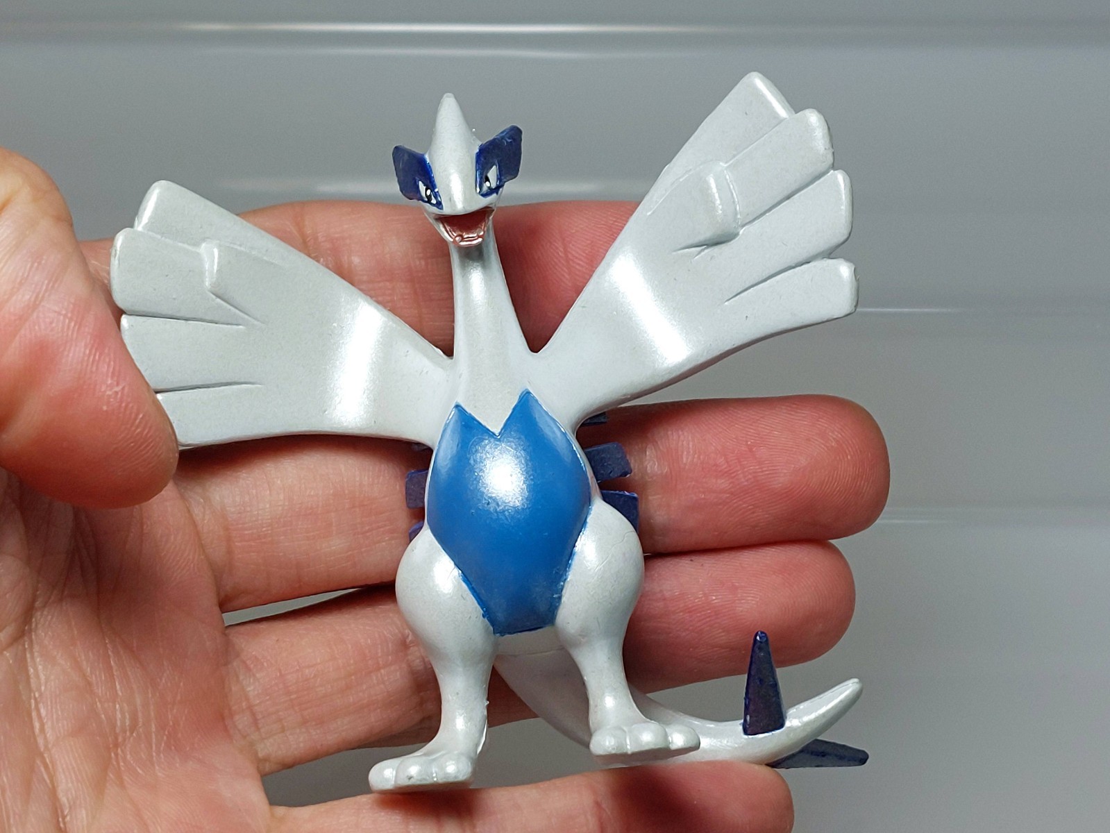 Lugia (Metallic ver) Pokemon Movie Monster Collection Figure Tomy N08 2.6in