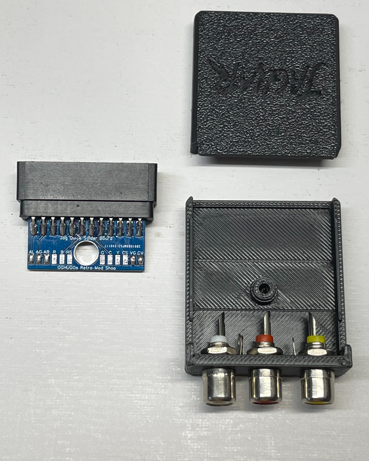 Atari Jaguar AV Composite Stereo RCA Card Edge Connector Free ship