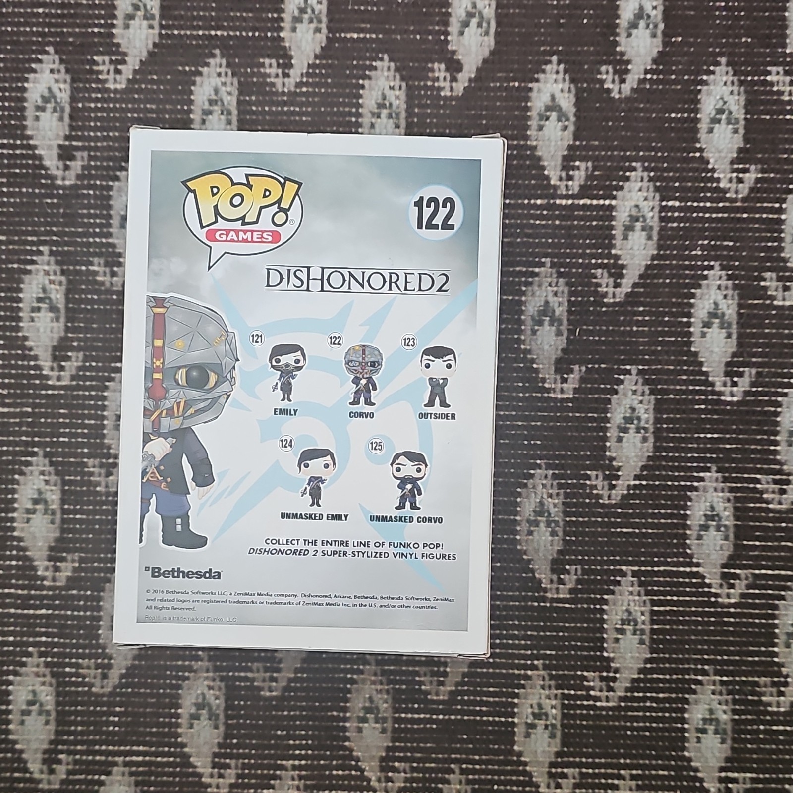 Funko Pop! Games Dishonored 2 Corvo Boxed Vinyl Figure 122 (2016)
