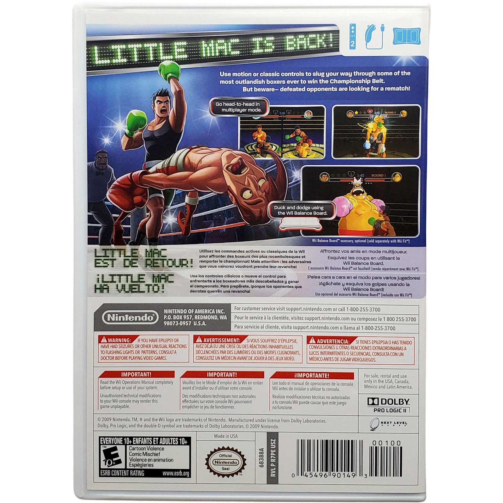 Punch-Out – Nintendo Wii Tested 1Y Guarantee