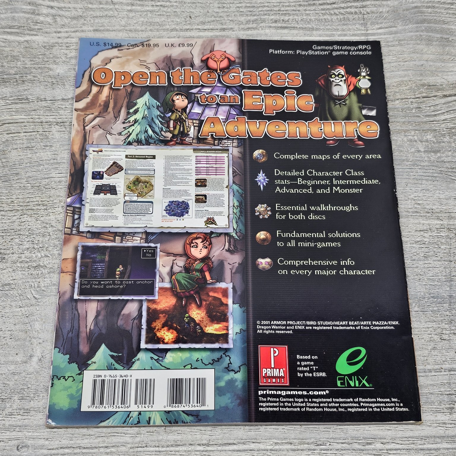 Dragon Warrior VII 7 PlayStation Official Prima Strategy Guide
