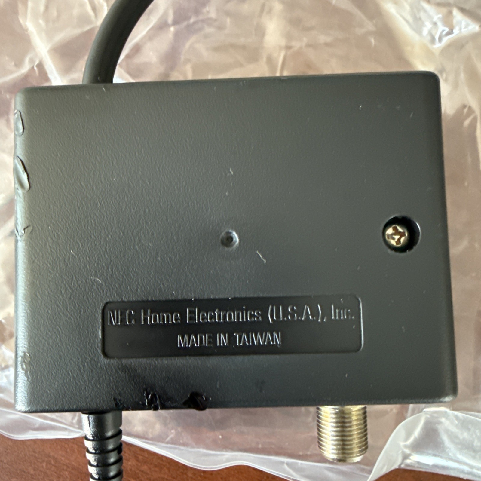 Original OEM TurboGrafx16 TV RF Adaptor Switch Cable NOS