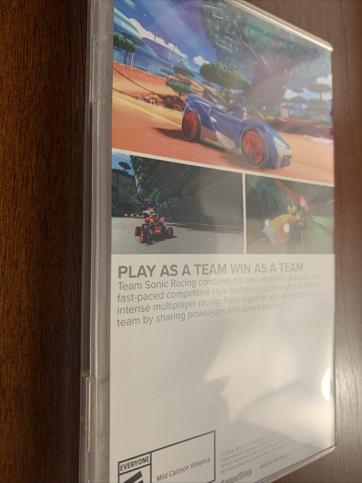 Team Sonic Racing – Nintendo Switch Gamestop Display Box Authentic RARE No Game