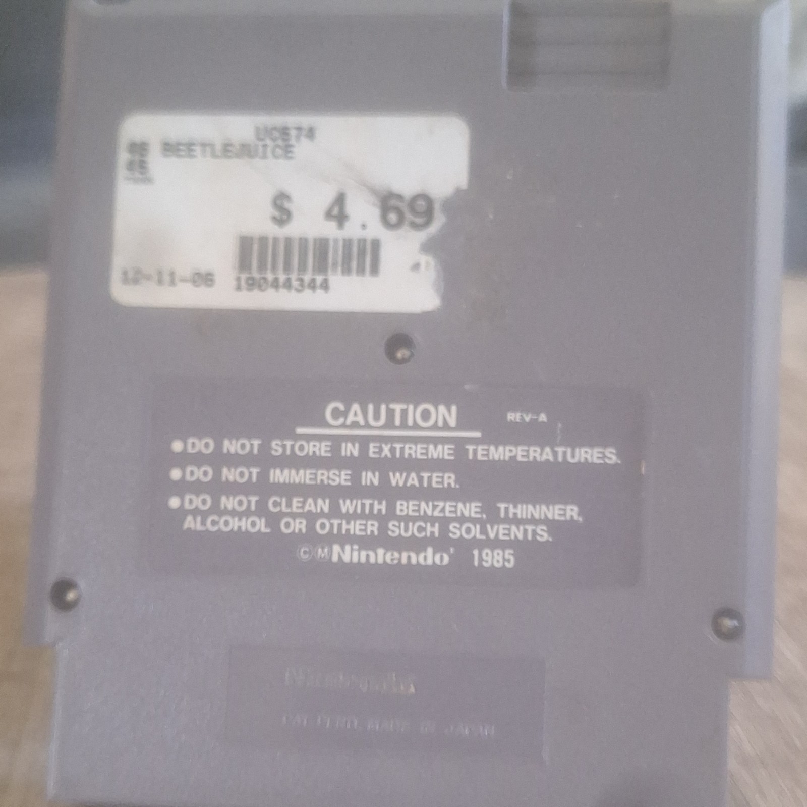 Beetlejuice Nintendo NES Game.