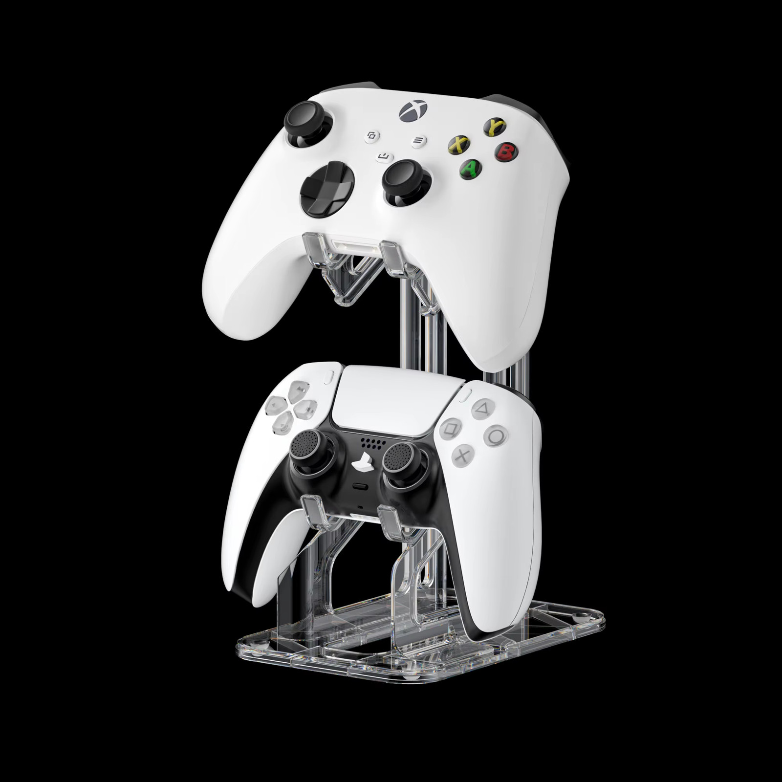 RGB Dual Game Controller Holder Acrylic Gamepad Handle Bracket Display for Switc