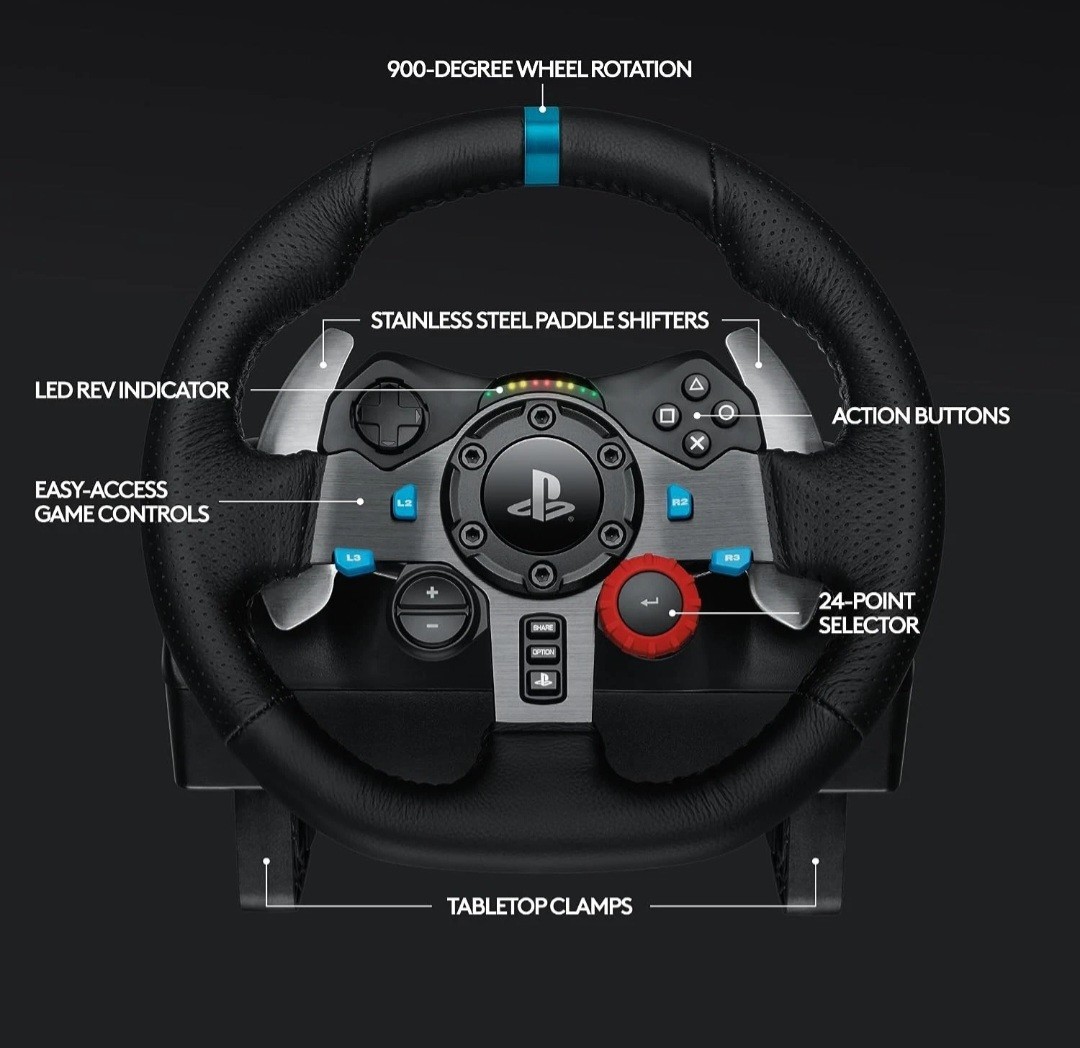 Logitech G29 Racing Wheel (Ps3/Ps4/Ps5) Components May Not Work.