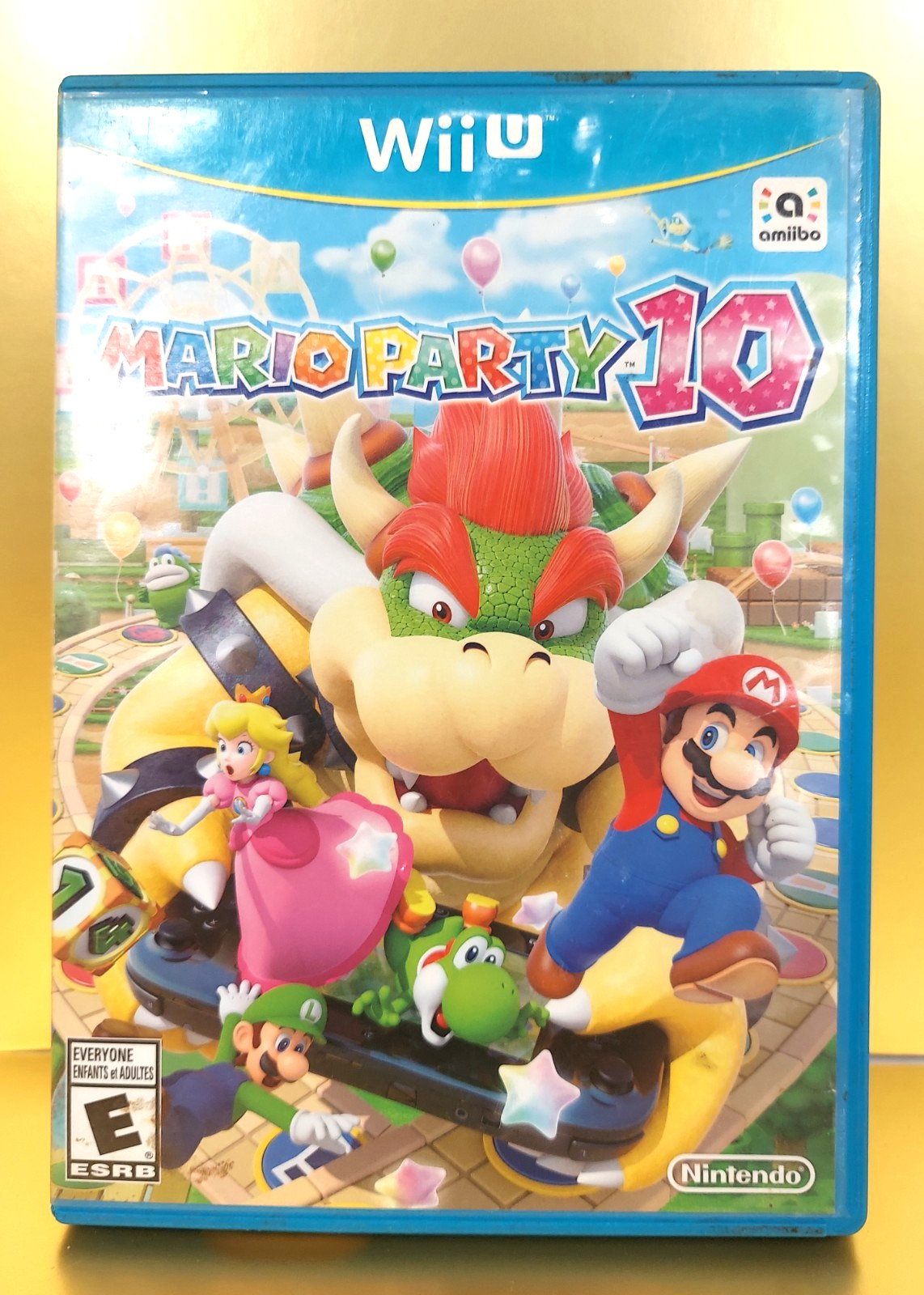 MARIO PARTY 10 Nintendo Wii U Complete Disc Case Manual CAR RACING E VIDEO GAME