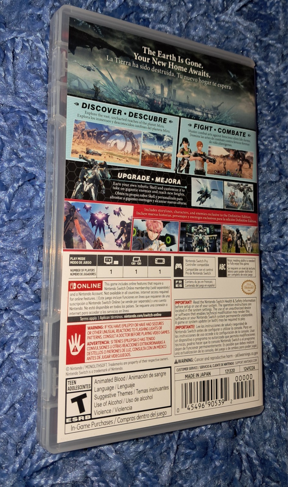 Xenoblade Chronicles X Replacement Case Definitive Edition Original Box NO GAME