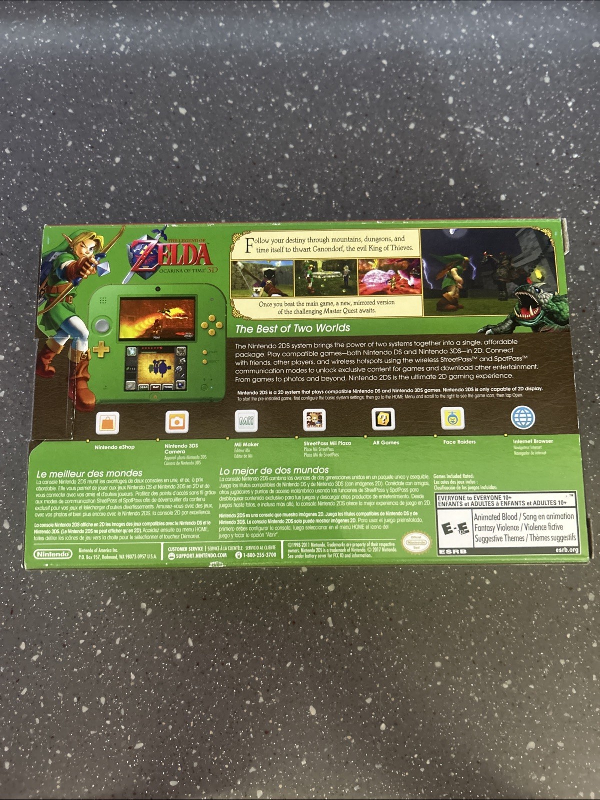 New in Box Nintendo 2DS Zelda Ocarina of Time 3D Edition – L@@K