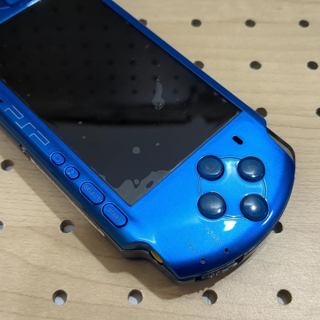 USED Sony PSP‑3000 Vibrant Blue Handheld Console PSP3000VB – Tested Working
