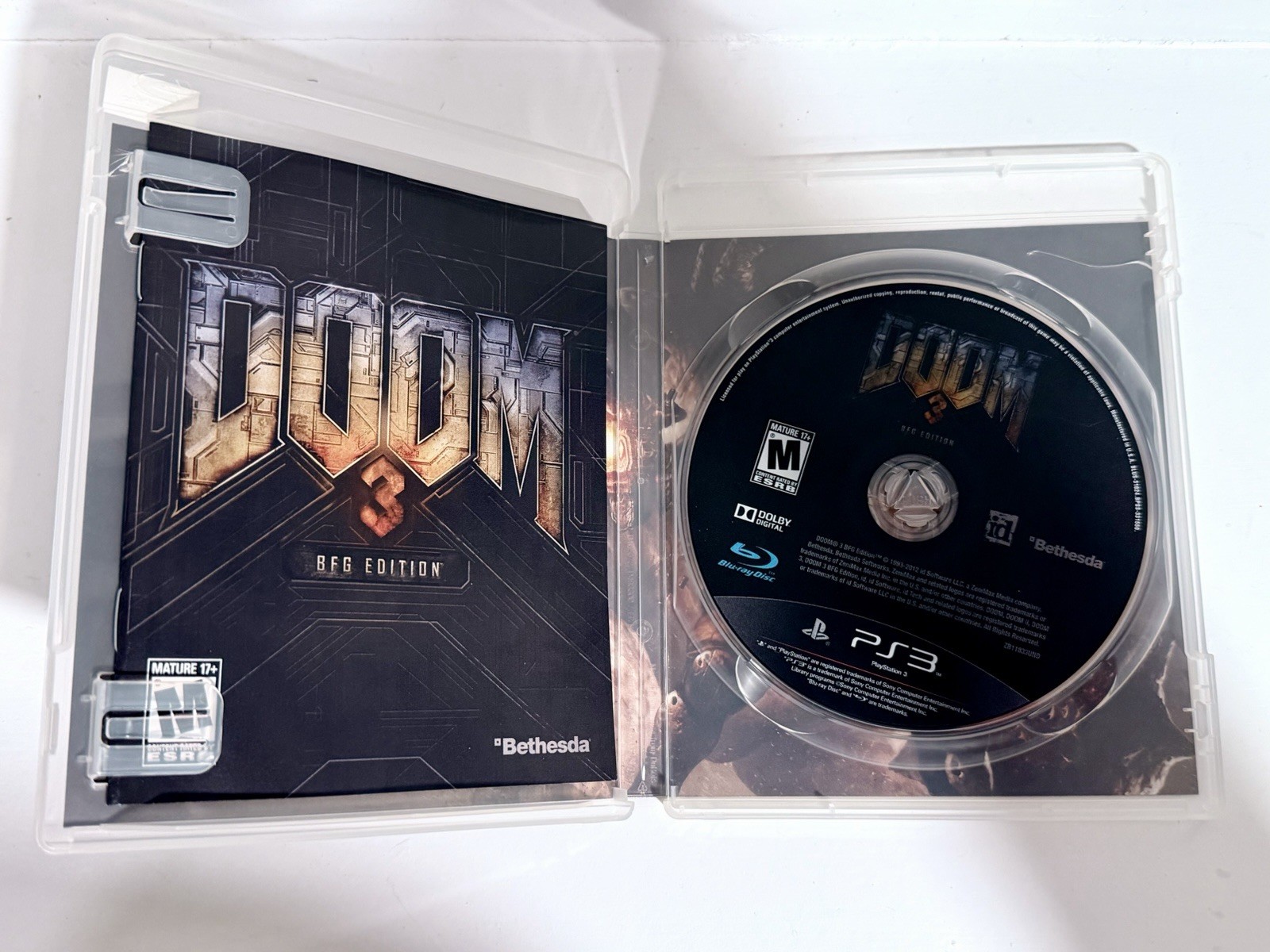 Bethesda Doom 3 BFG Edition Sony PlayStation 3 PS3 3D Compatible Multiplayer