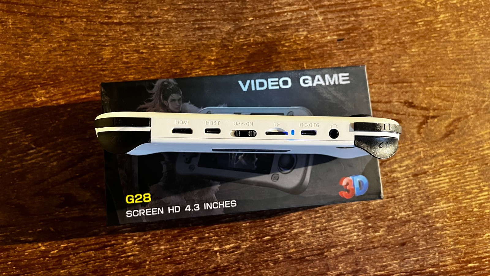 G28 Retro Handheld Video Game Console Linux System 4.3 Inch White 128gb