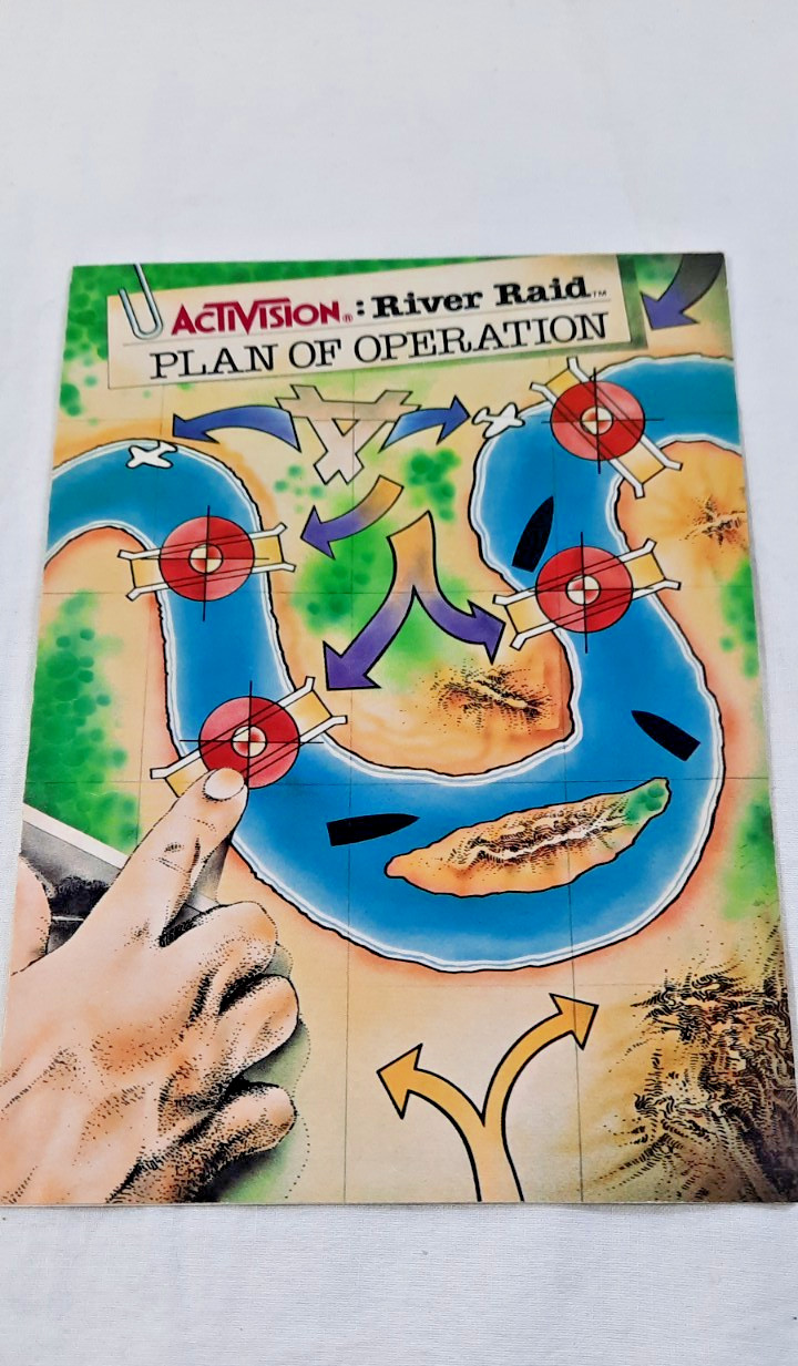 Atari 2600 River Raid Plan of Operation Activision Manual +Reg. card Only