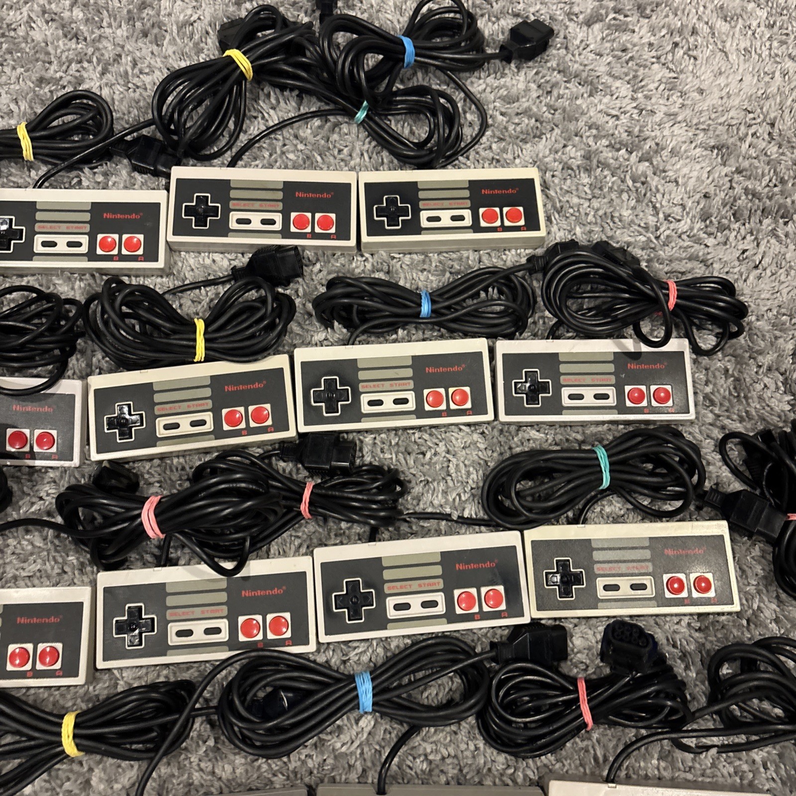 Nintendo NES – Lot of 2 OEM Authentic Controllers NES-004 – Refurbished, VG
