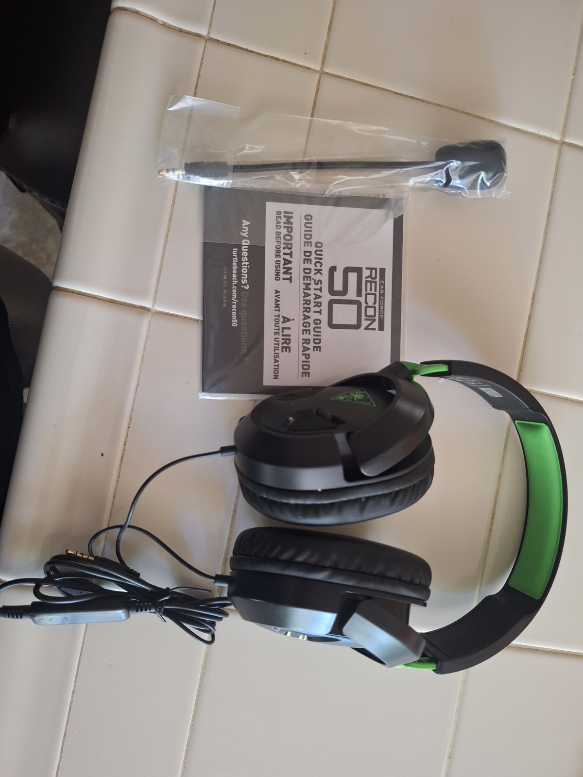Turtle Beach Recon 50 Wired 3.5mm Over-Ear Headset Boom Mic Black/Green