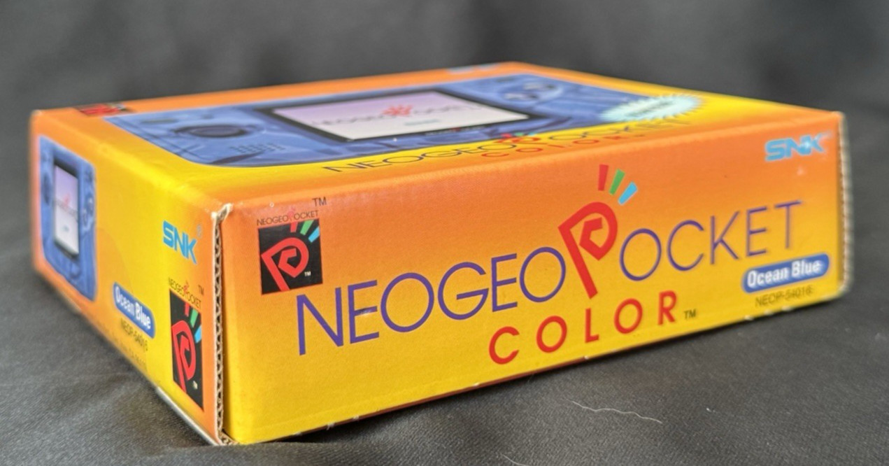 SNK Neo Geo Pocket Color Ocean Blue NEOP-54016 Console Box Manuals Tested Works