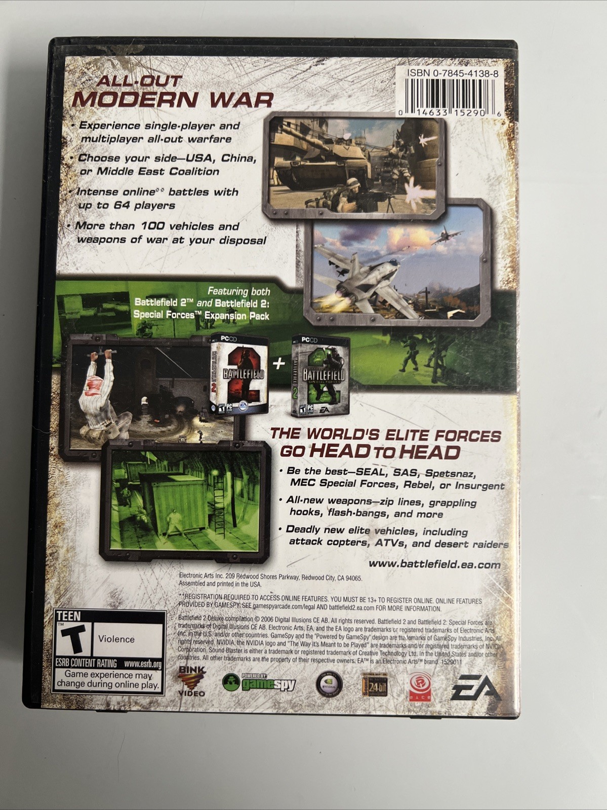 Battlefield 2 Deluxe Edition 5-Disc CD-ROM PC Game 2006 Windows XP Complete