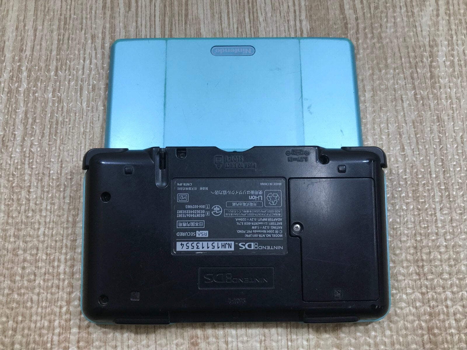 Nintendo DS Turquoise Blue Console Nintendo Japan – With Defects LH1321