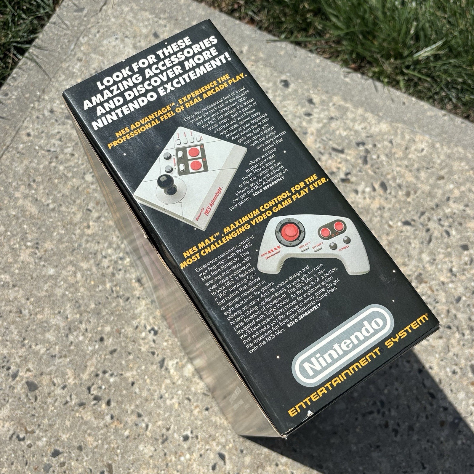 Original Nintendo NES Action Set Console BOX ONLY w/ Styrofoam Inserts & more