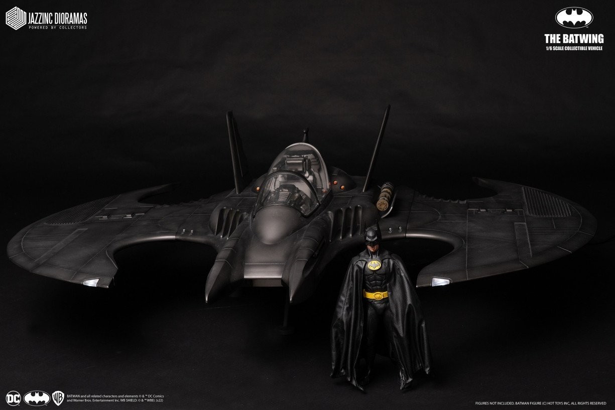 Jazzinc 52″ 1989 Keaton Batman BATWING 1/6 Scale Jet Plane Vehicle Hot Toys NEW
